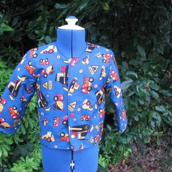 Boys cord/digger reversible jacket/coat